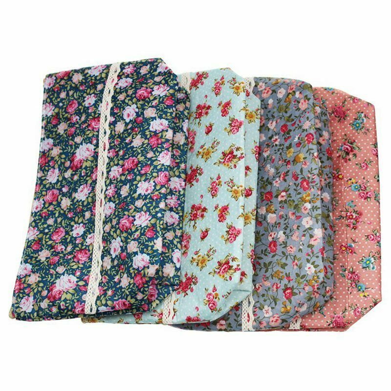 4 Pieces Assorted Large Capacity Flower Floral Pen Holder Stationery Pencil E6E7