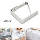 20pcs Stainless Steel Table Cloth Clips Tablecloth Holder Clamp For Party  gweg