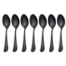 Black teaspoons teaspoons, Mini stainless steel cake spoons, scoop for ice  H1H9