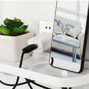 Wall Outlet Charging Shelf Outlet Shelf Rack Tray Mobile Phone Charger White