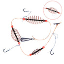 1PC Barbed Spring Hook Cage Hook Carp Fishing Bait With Line Hook Fishing TackTO