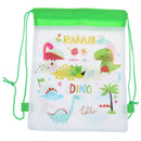 Dinosaur Non-woven Bag Backpack Kids Travel School Decor Drawstring Gift Bags 3C