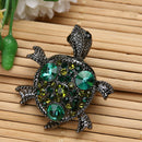 Retro Diamond-bordered Delicate Brooch Alloy Small Tortoise 30*35mm