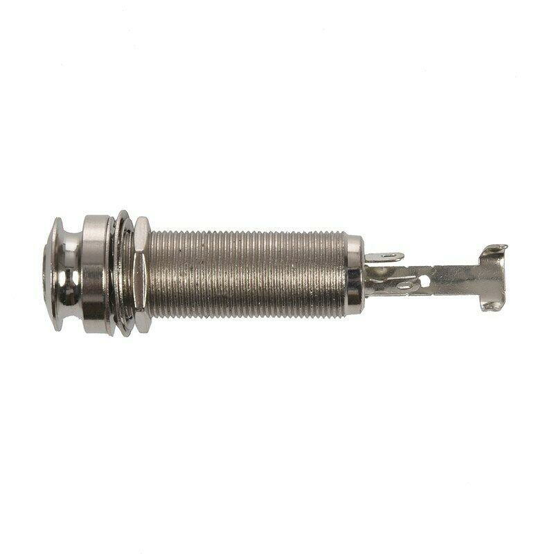 Mono Long Input Output Threaded Guitar Barrel Jack NEW 1/4 inch