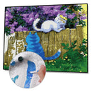 Painting By Numbers Kit DIY Drawing Cat Hand Painted Canvas Oil Art Picture