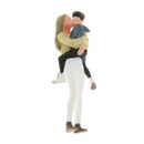 2Pcs 1/64 Mini Mother and Child People Building Sand Table Layout Ornaments