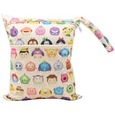 Baby Nappy Cartoon Large Double Pockets Zipper Waterproof Wet Dry Diaper Bag