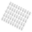 25 Pairs Silicone Eyeglass Nose Pads Oval Push On