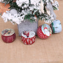 Christmas holiday supplies square iron tin storage box chic candy empty gift bSE