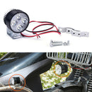 12V 4 LED Spot Light Head Light Lamp Motor Bike Car  Truck+Light ClipS X3R