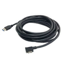 USB 3.0 A Male to Micro-B Left Angled 90 Degree Cable With Locking Screws f