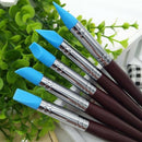 5PCS/set Wood Handle Silicone Rubber Clay Modelling Pottery Tools For DIY C3 Gw