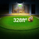 2Pcs 100 LEDs Solar Powered PIR Motion Sensor Garden Security Light Wall Lamp