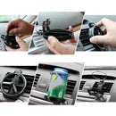 Car Truck Wind Air Outlet Folding Cup Bracket Bottle Drink Holders For Car 3C