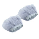 Natural 4m Gray Turkey Feather Fringe Ribbon Tassel Trim Wedding Dress Decor