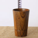 2pcs Wooden Mug Beer Cup Wedding Favor Natural Wood Fashion Mug 11.5cm Brown
