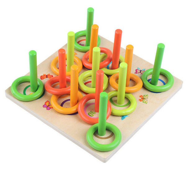 Wooden Educational Toys, Color Rings Stacking Toddler Puzzles Toys, For Kids