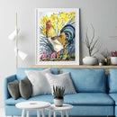Rooster 5D DIY Full Round Drill Diamond Painting Animal Cross Stitch (1005) A