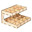 DIY Wooden Paint Rack Ink Storage Organizer 2-layer 20-grid