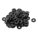 M3 x 6mm x 1mm Nylon Flat Insulating Washers Gaskets Spacers Black 200PCS T3B4