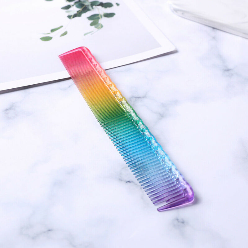 Anti-Static Rainbow Hair Comb Double Head Entangled Hair Styling Tool (7) A