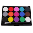 2Pc Make Up Face Paint 15 Colors Palette Halloween Fancy Body Face Paint Kit
