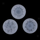 3 Pieces Mirror Silicon Mould Flower Mold AB Glue DIY Jewelry Making Crafts