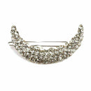 Ladies Crystal Rhinestone Moon Hairpin Barrette Hair Retro!. clip New
