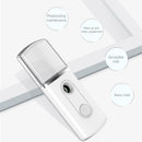 Portable USB Charging Hand-held Nano Cold Spray Facial Humidifier Skin Care