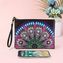 DIY Mandala Special Shaped Diamond Painting Wristlet Wallet Zipper Clutch