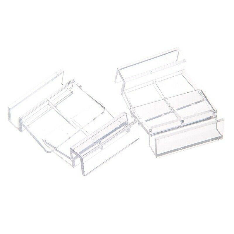 4 x Clear Aquarium Fish Tank Acrylic Fixed Cover Clip Clamp Support Holder  A4F3