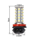 2X 12Volt H11 H8 LED Car Daytime Running Light Fog Lamp Auto Replacement