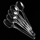 100pcs Plastic Spoons Mini Clear Safe Flatware Spoons Cake Spoons for Gathering