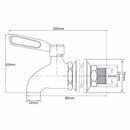 Stainless Steel Faucet Tap Draft Beer Faucet for Home Brew Fermenter Wine D G5P9