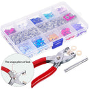 200Set Sewing Rompers Craft Buckle Snap Copper Solid Hollow Button 10 Colors