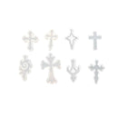 8pcs Clear Cross Silicone Mould DIY Molds Decorating Pendant Jewelry Making