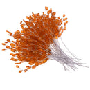 50pcs Acrylic Crystal Bud Branches Artificial Flower Twigs For Party Orange