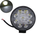 1x 27W Round Spot Work Light Bar Fog Driving Lamp Truck Tractor SUV 9 LED FT