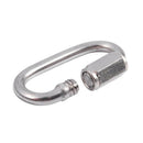 Stainless Steel Screw Gate Rock Lock Climbing Gear Carabiner 4MM