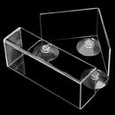 Transparent Plastic Adsorption Type House Shape Bird Feeder Innovative Suct