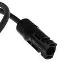 1Pair 2.5mm*1M MC4 Solar Cables Connector Plug Black Red Parallel Extend Cabl-
