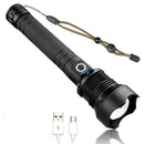 High Lumens XHP70 Super Bright LED USB/26650 Rechargeable Zoom Flashlight Hn
