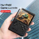 Classic 500 Games Video Player Rechargeable Handheld Game Console (Black)