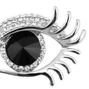 Tears of Angel Eyeball Diamond Brooch Eyelashes Crystal Pin Jewelry Scarves S9K1
