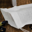 100x Tea Filter Bags Empty Drawstring Disposable Tea Infuser Teabags 7x9.5cm