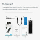 Transparent M.2 NGFF USB 3.1 Type-C SSD Hard Disk Drive Enclosure 5Gbps HDD Case