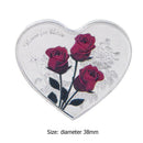 38mm Love Heart Rose Commemorative Coin I Love You Valentines Day Currency Decim