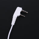 2Pin Acoustic Tube Headset PTT Mic Earpiece for Baofeng Kenwood 2way Radio