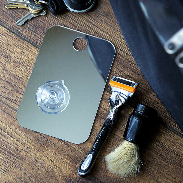 Unbreakable Travel Portable Anti-Fog Shower Shaving Mirror with Suction Hook