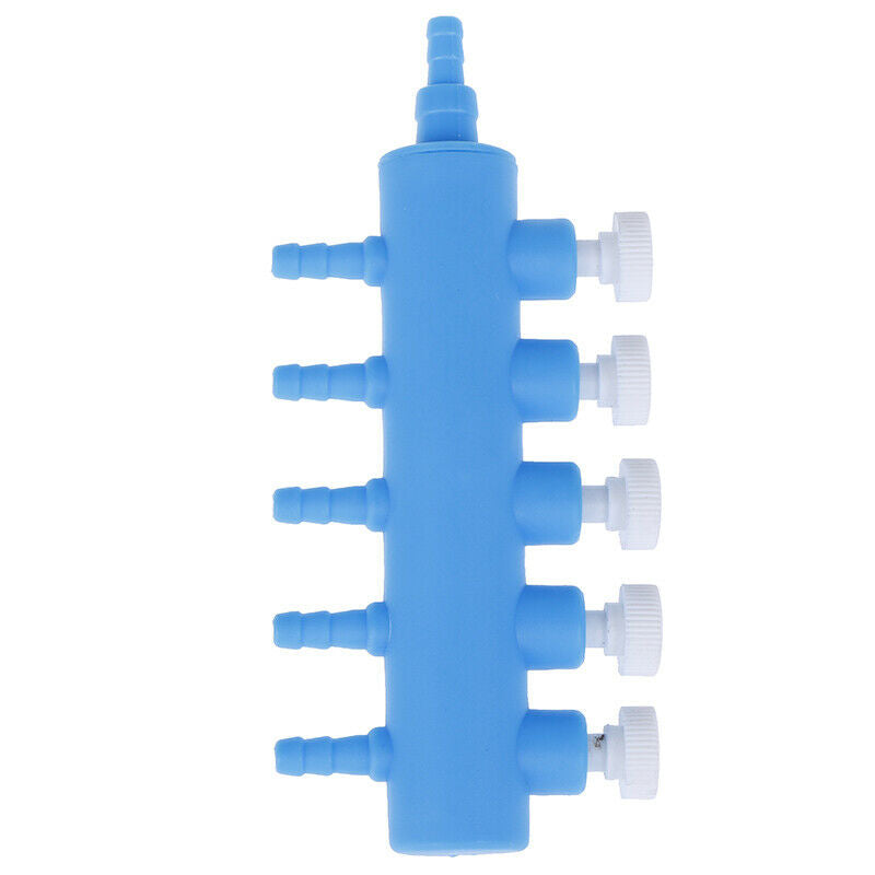 1PC Aquarium Fish Tank 5 Holes Air Pump Plastic Water Tube  Control Va JR